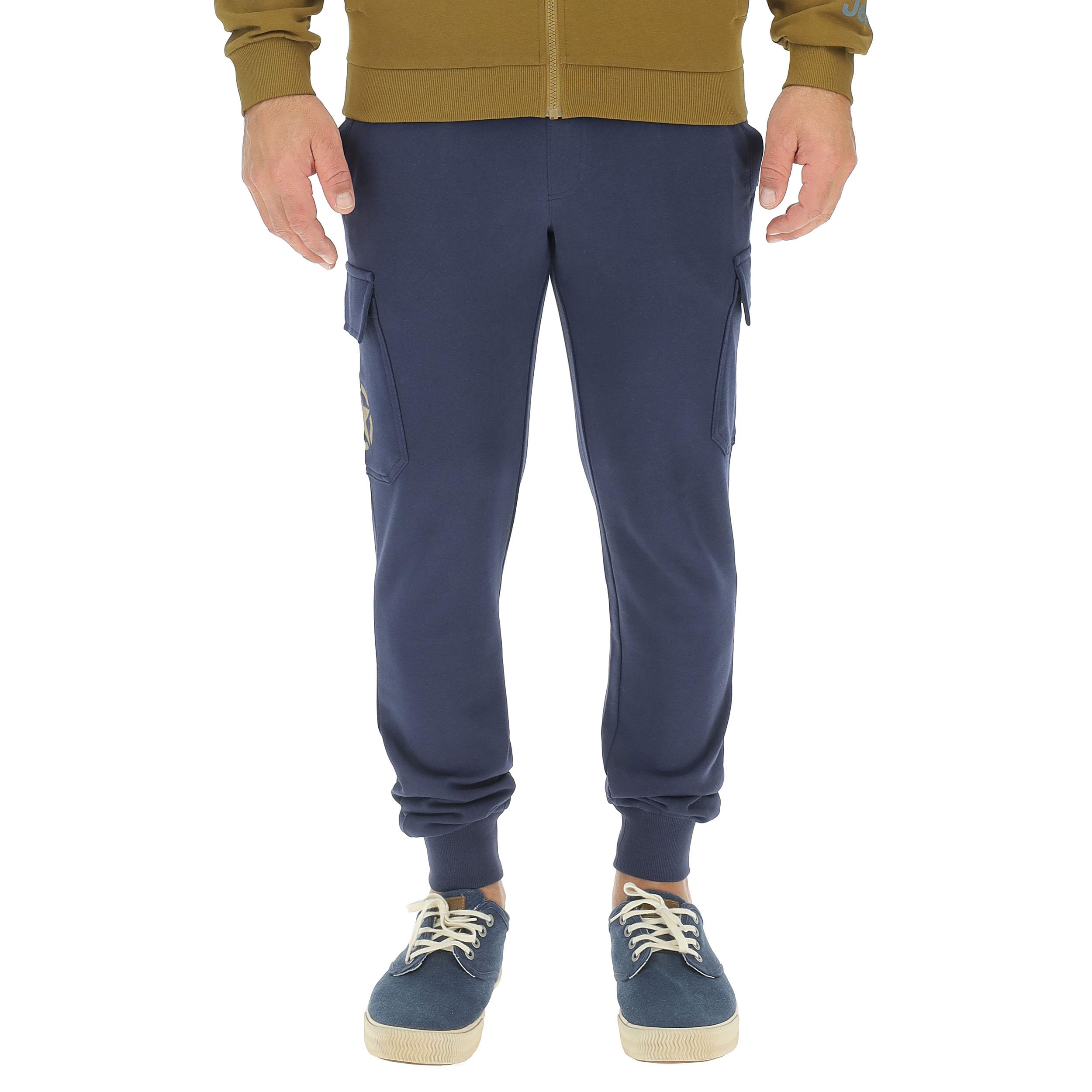 Jeep J Man Cargo Sweatpants Star Small Side Pocket Print J24s - Spodnie Mężczyźni