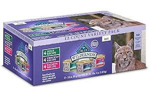 Blue Buffalo Wilderness High Protein Wet Cat Food for Senior Cats