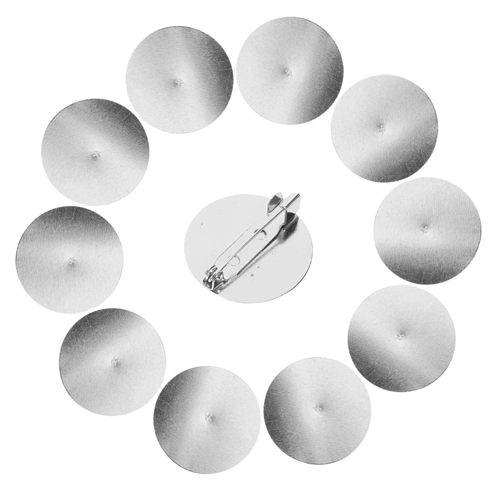 STOBOK 250piezas Bases De Broches De Trays Para Diy Base Para Broches y Accesorios De Manualidades Para Decoraciones y Joyas Personalizadas