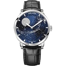 Agelocer Men's Top Brand Blue Moon Phase Automatic Mechanical Business Masculine Fashion Luxury Wrist Watch VID6404A1