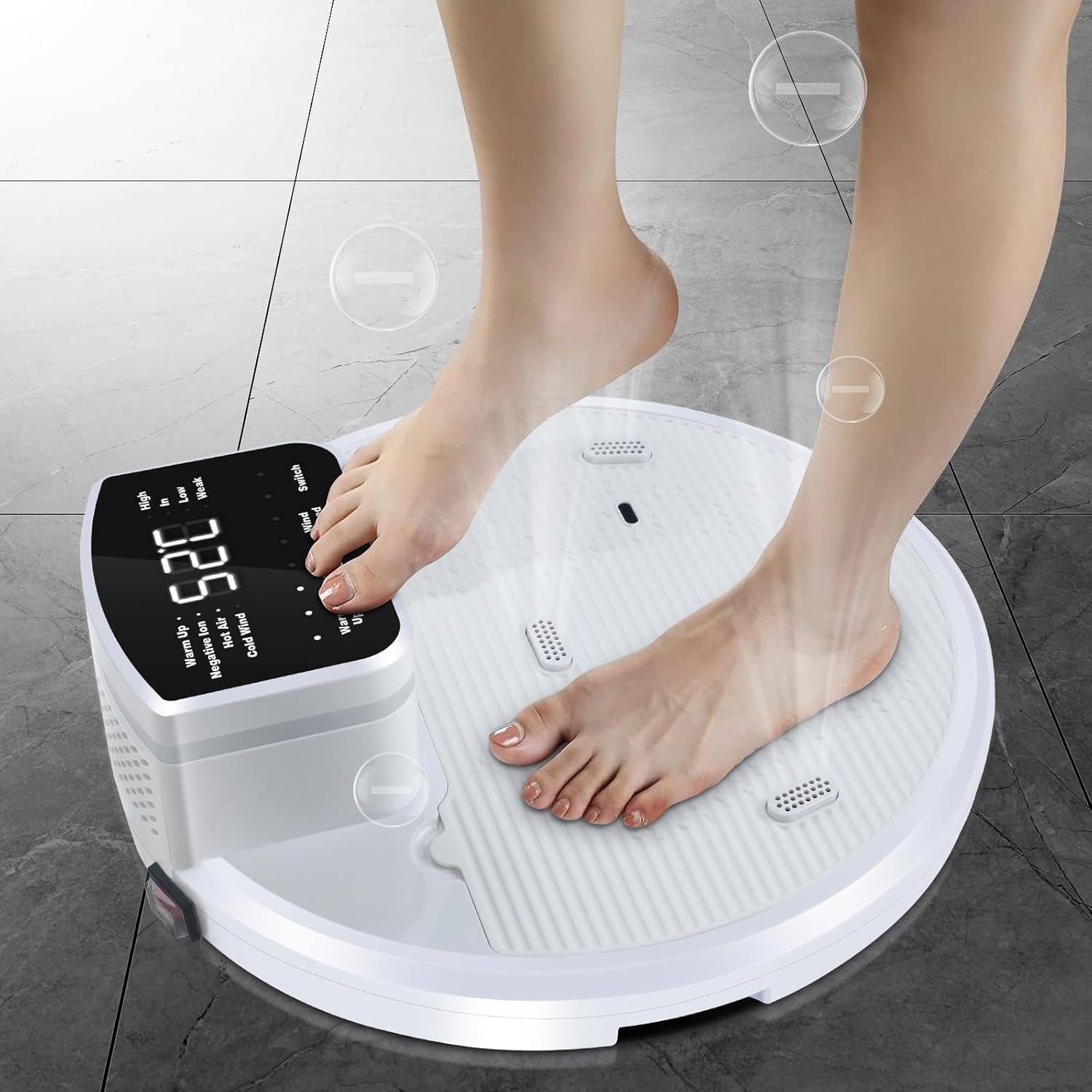 Suszarka do całego ciała 1400 W po prysznicu, suszarka do ciała i stóp, antypoślizgowa nakładka na stopy, inteligentny ekran dotykowy, suszarka do pielęgnacji ciała