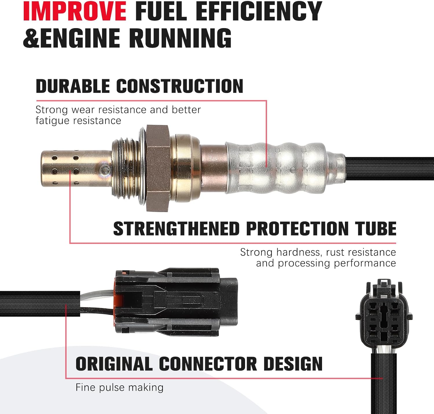 O2 Oxygen Sensor Compatible for Kia Forte, Forte5, Forte Koup 2014-2016, Soul 2014-2016, L4 2.0L