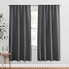 PONY DANCE Thermal Insulated Small Window Curtains Short Drapes for Nursery Bathroom Kitchen Laundry RV Basement, 29 inch Wide by 24 in Long, Biscotti Beige, 2 Panels