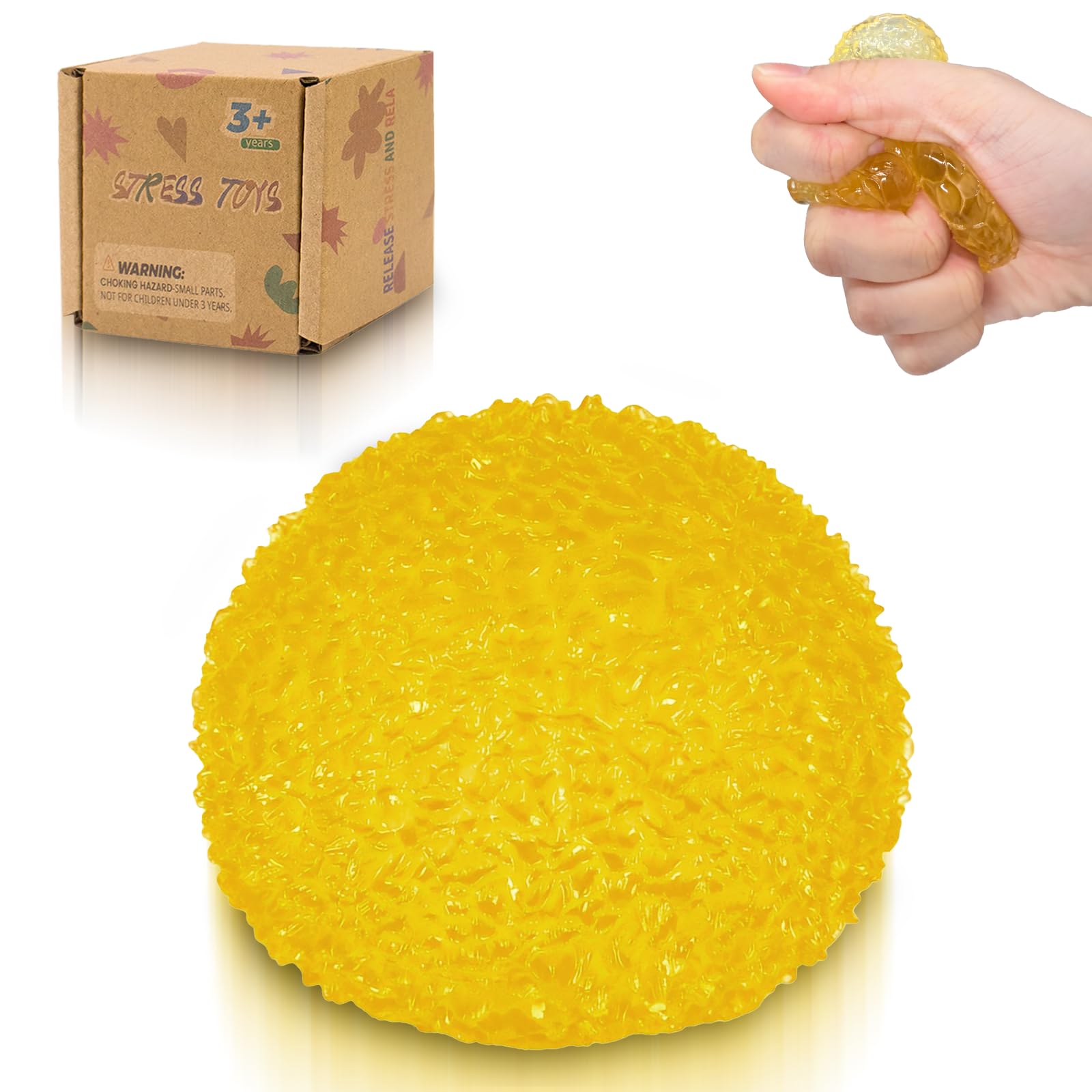 Graphinza Squeeze Toys for Kids 1.57in Stress Relief Balls, Durable & Safe Stress Toys for Boys and Girls Age 3+