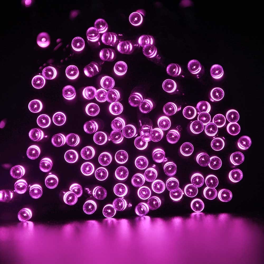 Luci fatate, Luce Solare Nuda, 52M 500 LED luci solari Decorazioni Natalizie 8 modalità luci fatate solari Natale Giardino Festa Nozze Regalo San Valentino