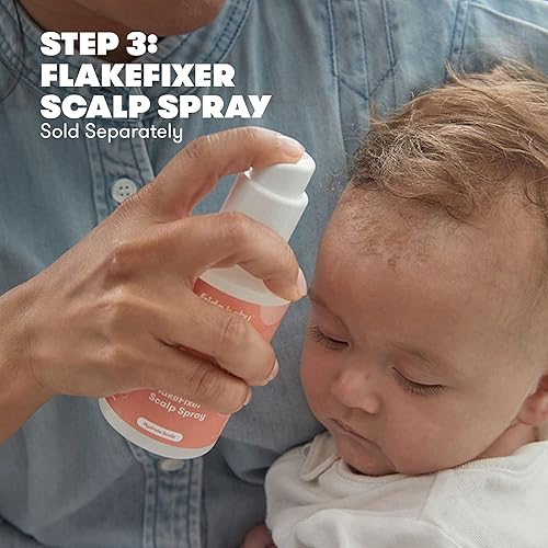 Miniatura 5 de Oh Crp Máscara de cuero cabelludo fijadora de copos de Cradle Cap de Frida champú para caspa de bebé limpia el cuero cabelludo del bebé mientras