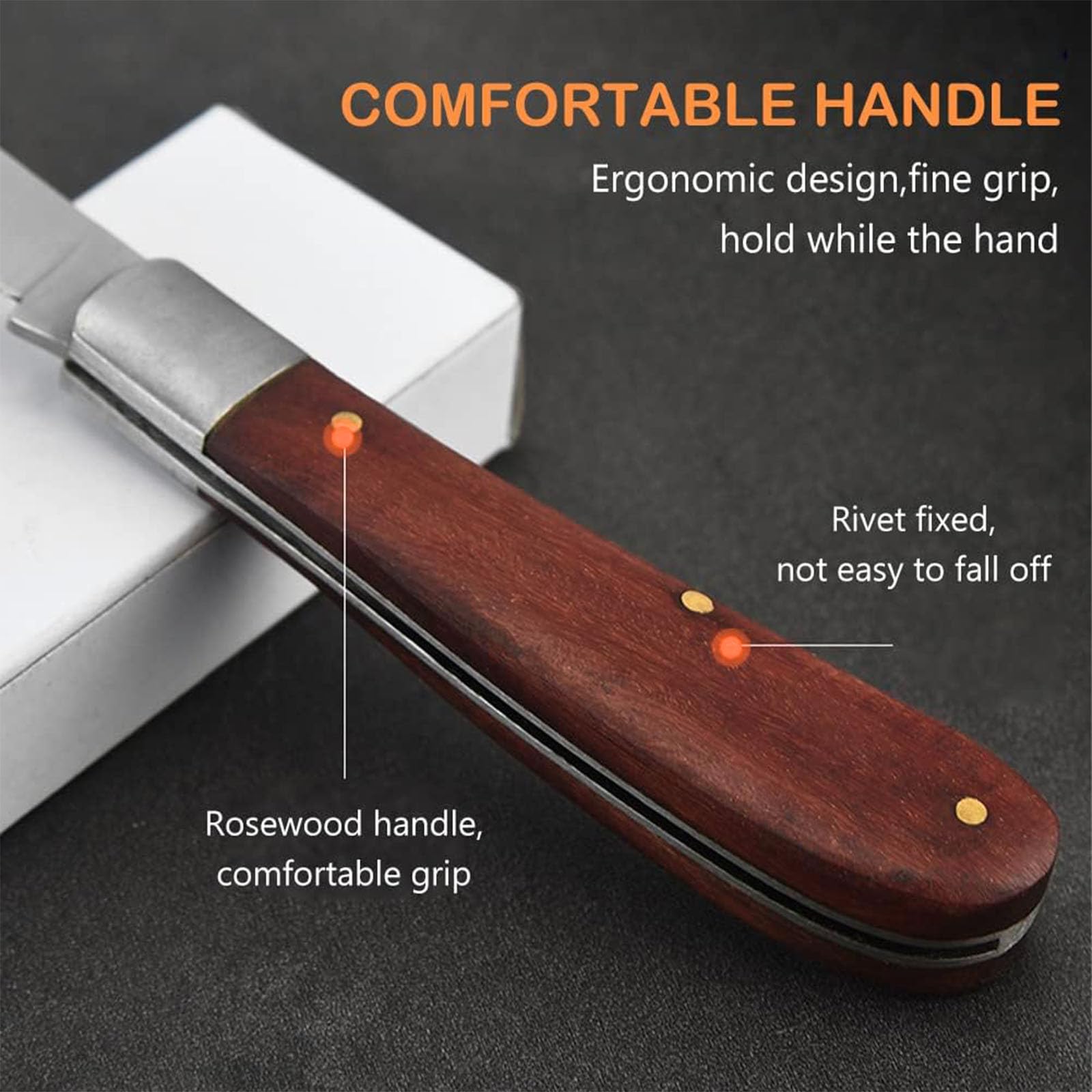 Coltello da Potatura,Coltello per Il Raccolto,Coltello Pieghevole Tascabile,Coltello da Innesto,Coltello Pieghevole,Coltello Tascabile in Acciaio Inossidabile,Coltello da Innesto Professionale