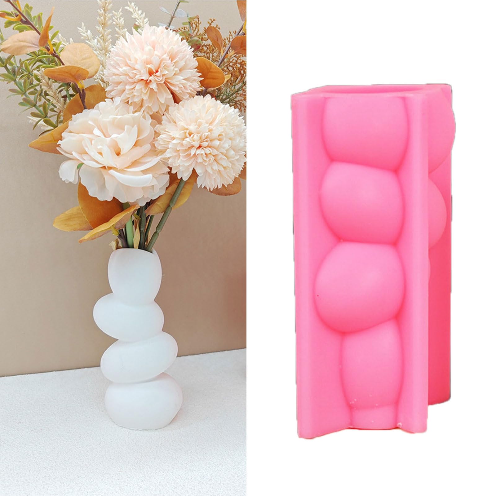 Stone Flowerpot Silicone Molds Pen Holder Epoxy Resin Molds Unique Vase Planter Decoration For DIYs Enthusiasts