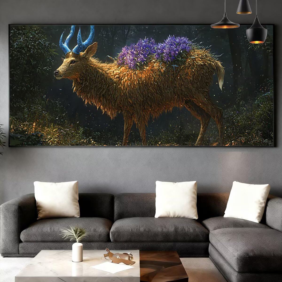 Obraz diamentowy duży rozmiar 180 x 70 cm, zestaw do malowania diamentowego zwierząt pełny zestaw, DIY koraliki do samodzielnego przyklejania dla dorosłych, diamentowe malowanie zestawy do dekoracji