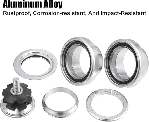 Miniatura 3 de X AUTOHAUX 1.339 in 1-18" Auriculares de bicicleta sin rosca Combo Auriculares externos sin rosca Auriculares de cartucho sellado MTB Road Headset