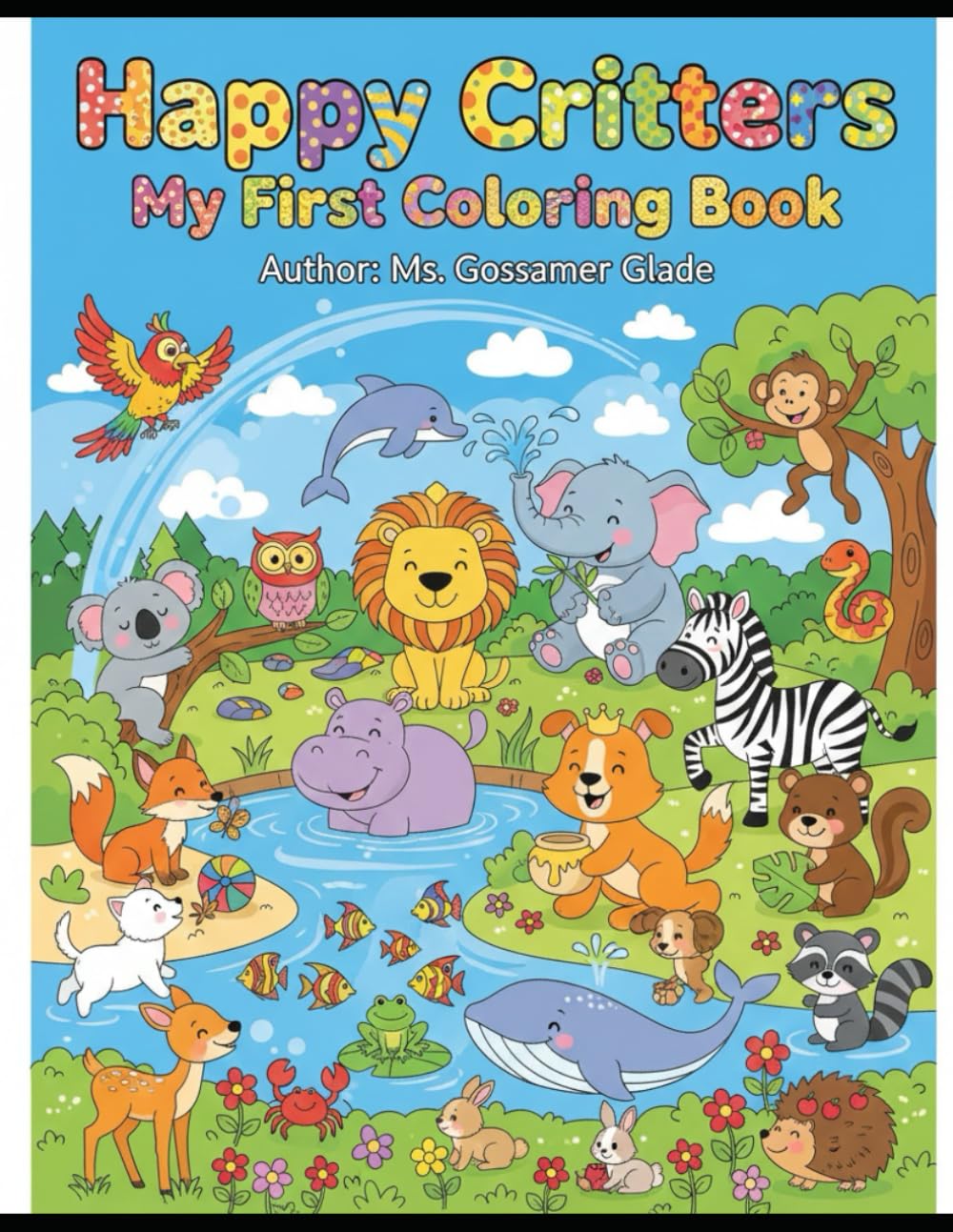 Happy Critters: My First Coloring Book