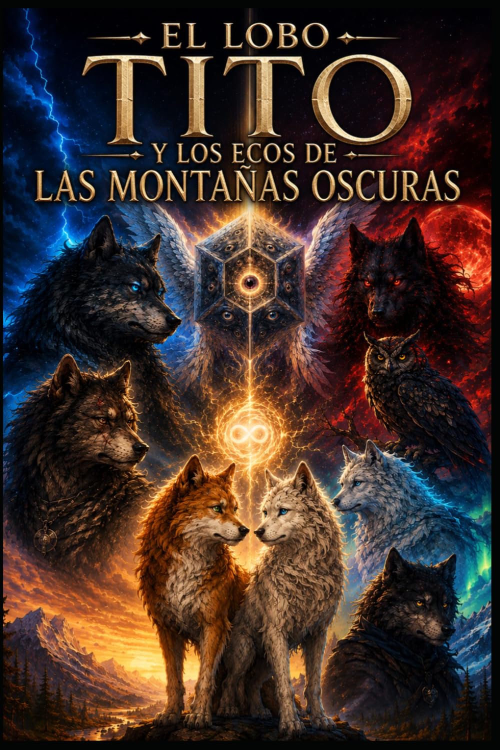 El lobo Tito y los Ecos de las Montañas Oscuras