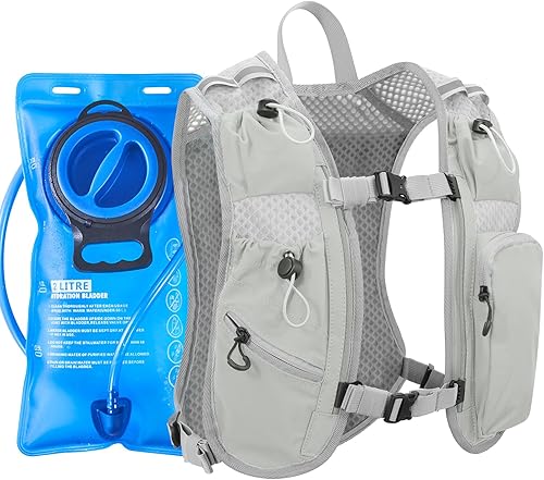 Miniatura 1 de Chaleco de correr para mujeres y hombres, mochila de hidratación para correr, chaleco de hidratación, con soporte frontal para teléfono, correa
