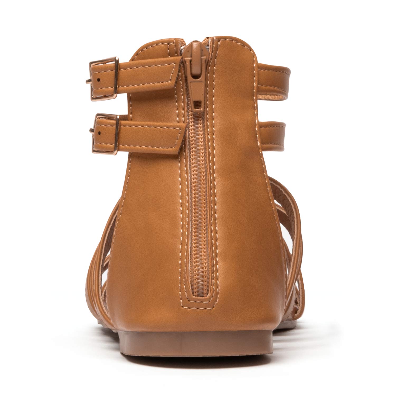 katliu Sandales Femme Plates Spartiates Confortables Été avec Brides pour Plage Vacances et Quotidien 36-41