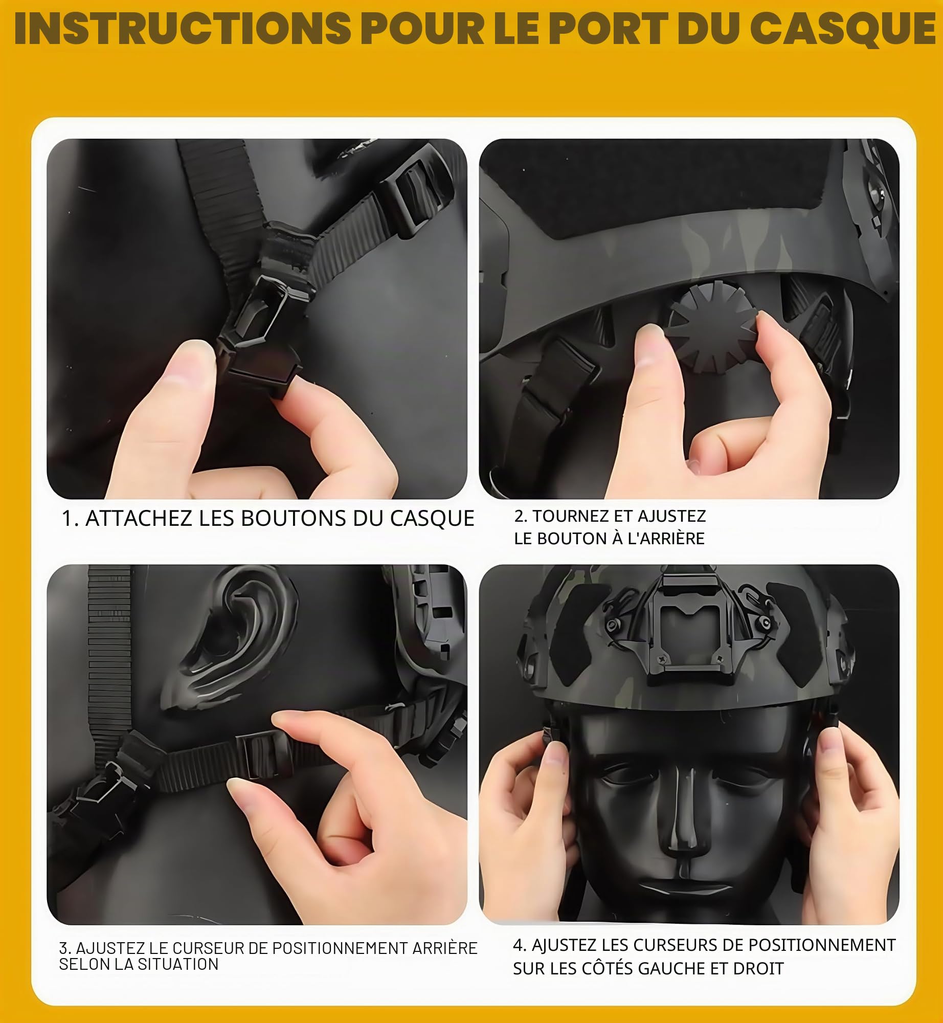 ACEXIER Casque de Protection Tactique SF Super High Cut Tactical Fast