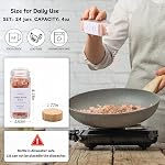 Spice Jars, Spice Avec des jarres Labels-4oz 24pcs, Conteneurs d'épices avec des lides de bambou, contenants assaisonnements avec étiquettes d' Spice imprimées en blanc, organisateur de cuisine, bouteille de spice