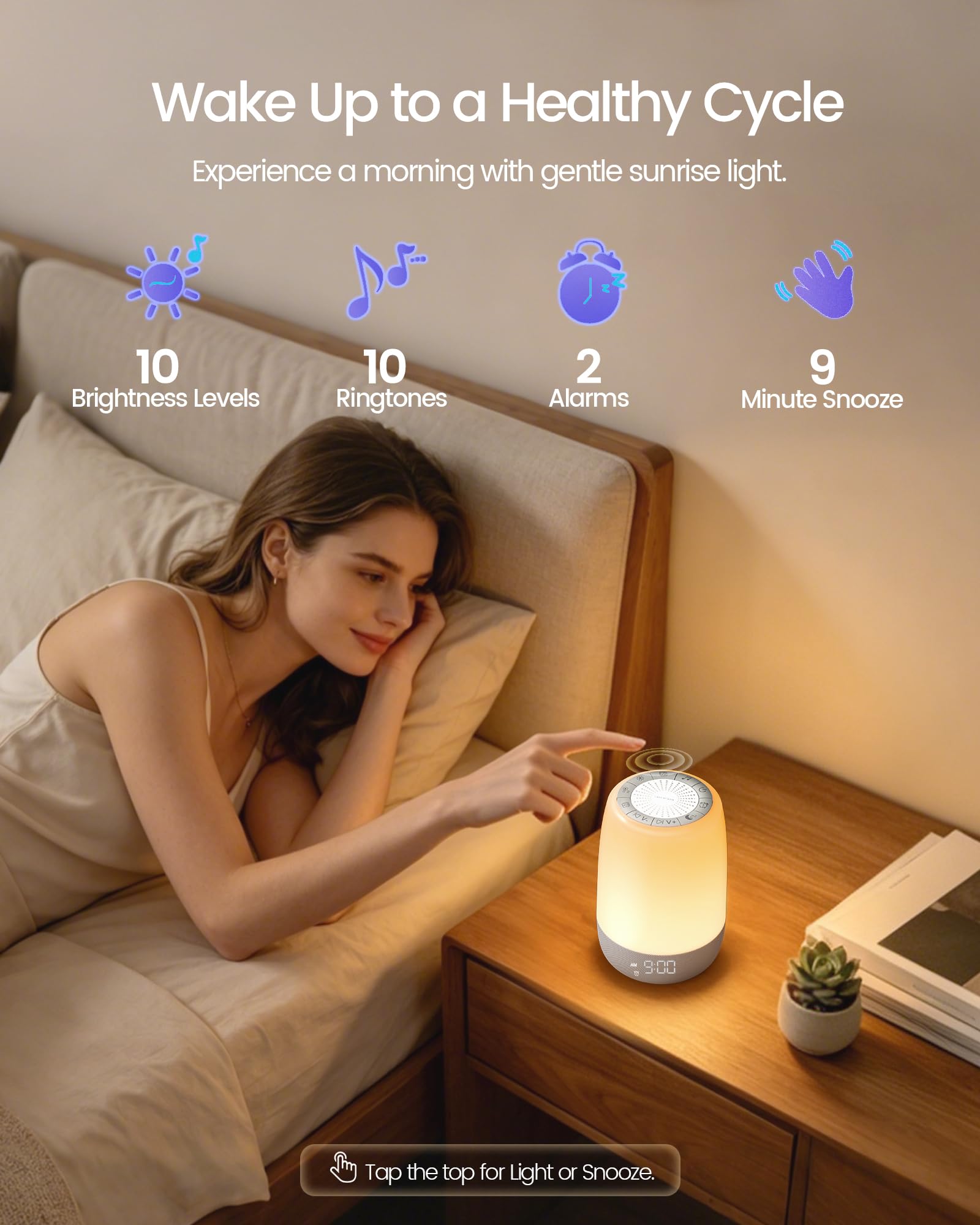 Glocusent Máquina de sonido inteligente