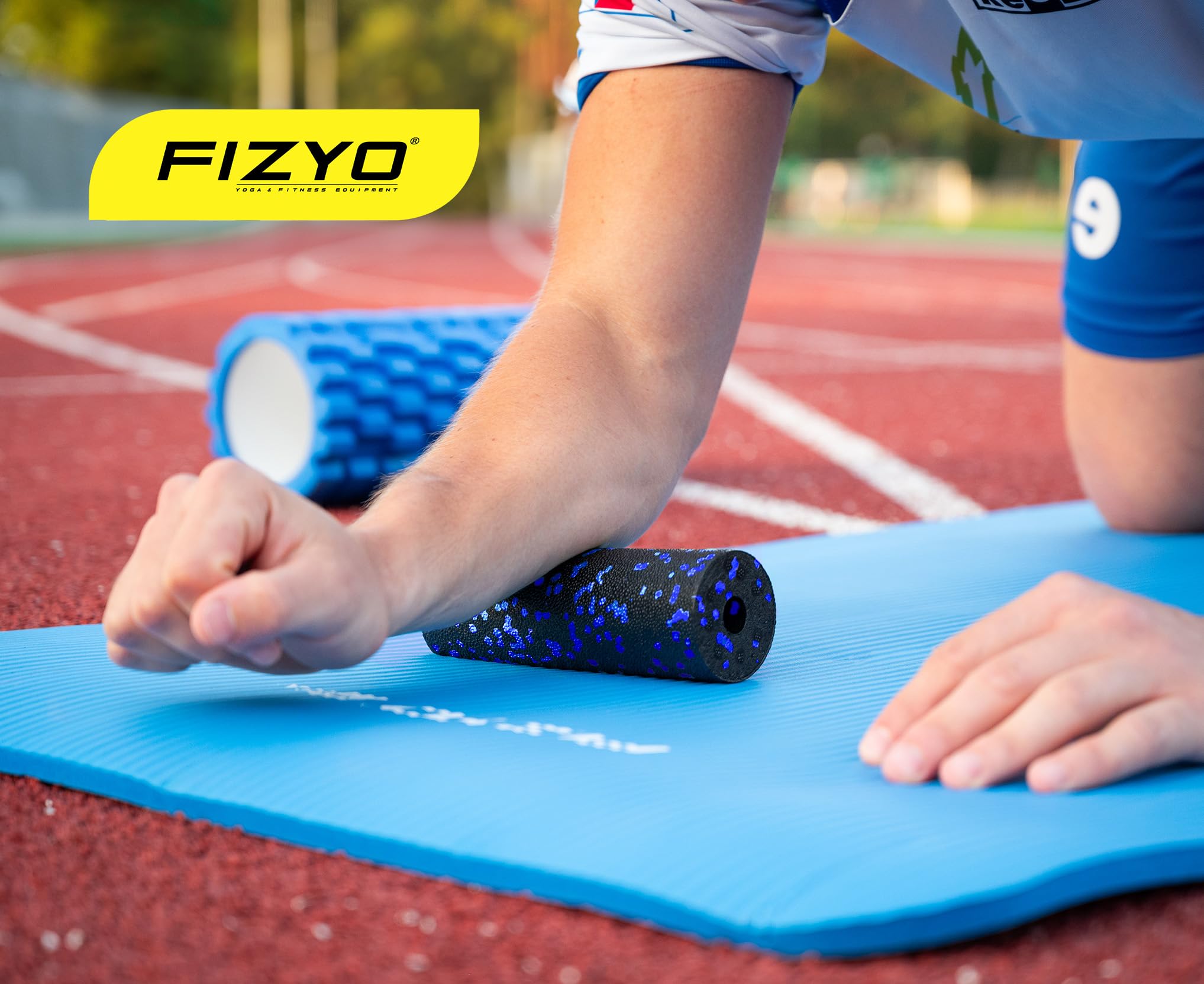 Fizyo Rouleau De Massage Foam Roller EPP – Moyennement Dur 45x15 Cm, Pour Dos, Fascias, Yoga, Pilates & Récupération Sportive
