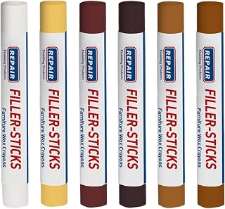 Furniture Repair Set - 6 Pieces Wooden Furniture Repreparation Markers | Durable Crawls for Stains Hole Cracks | Wooden Wall Floor Door Table Toy