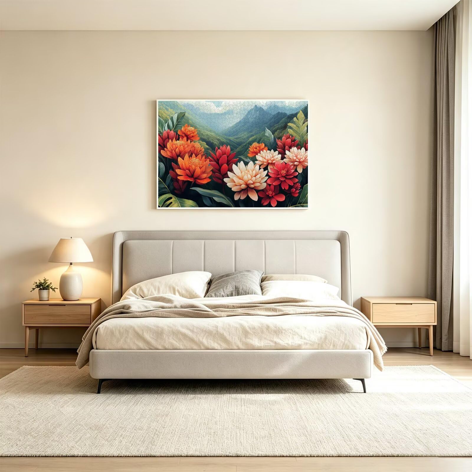Puzzle dla dorosłych 6000, kwiat krajobrazu, 179 x 105 cm, n-326