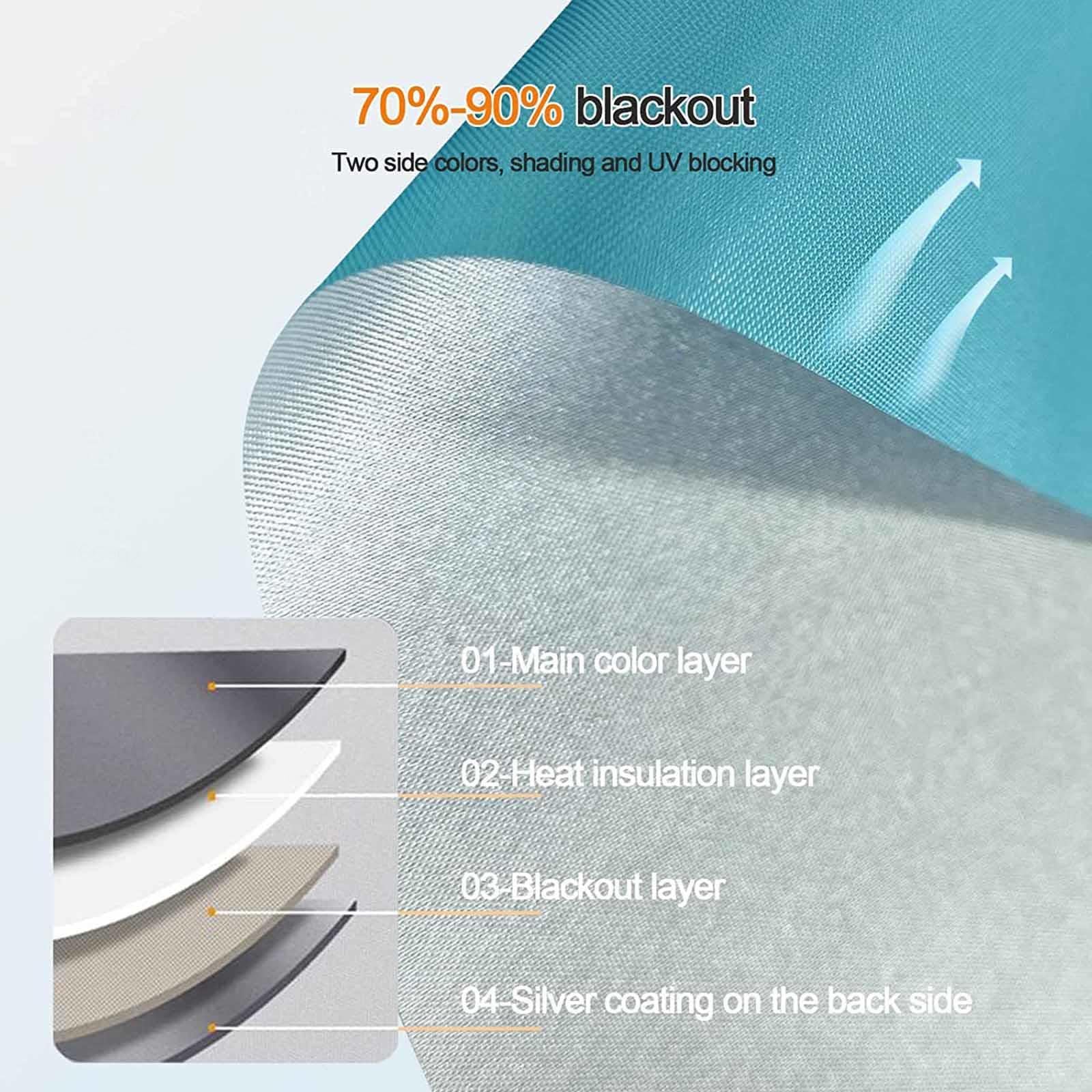 Tenda A Rullo Oscurante Con Ventosa - Nero, 50x125cm, Per Finestre E Balconi