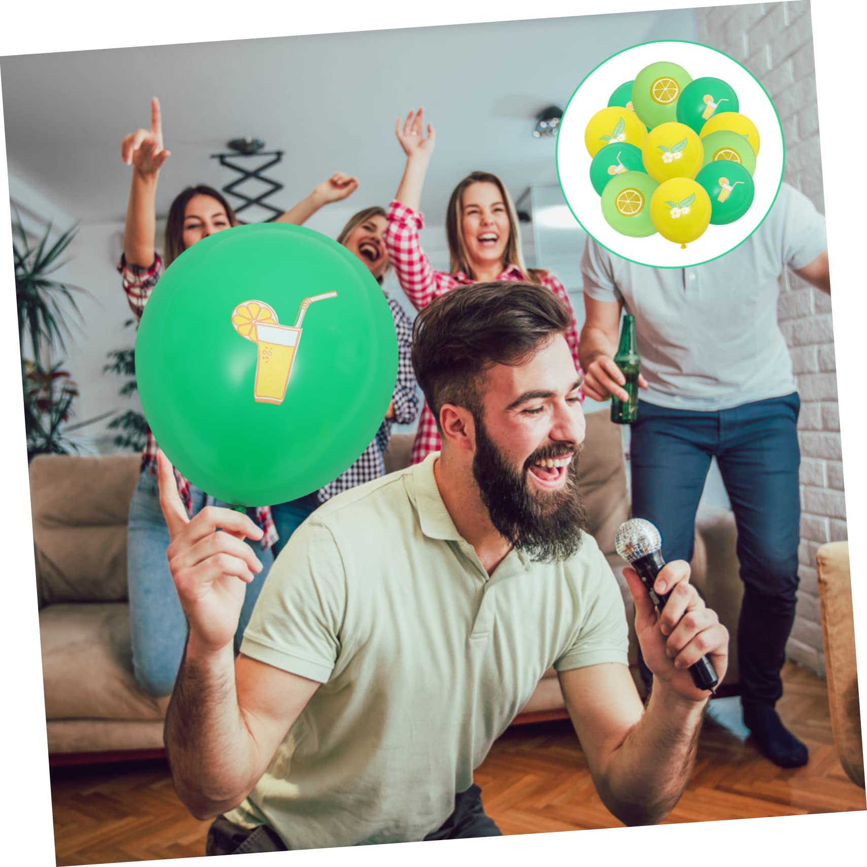 TOYANDONA 96piezas Globos De Hawaianos Para Decoración De Fiestas Tropicales Para Cumpleaños y Eventos Temáticos De Verano