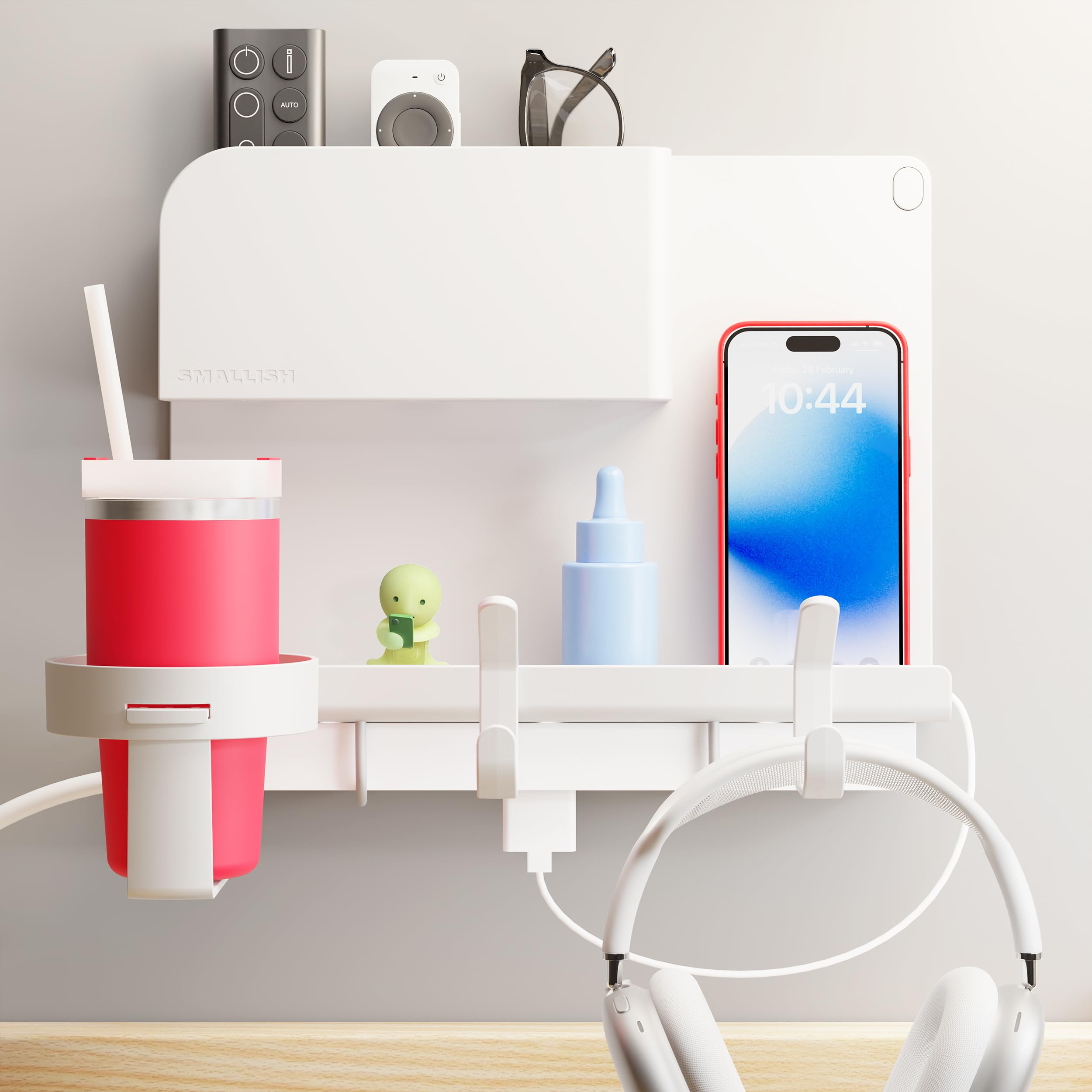 Wallshelfie White Floating Bedside Shelf