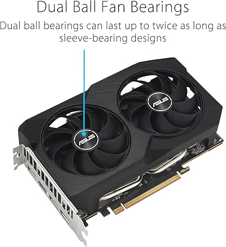 Miniatura 3 de ASUS Tarjeta gráfica Dual Radeon RX 7600 V2 OC Edition 8GB GDDR6 (PCIe 4.0, 8GB GDDR6, HDMI 2.1, DisplayPort 1.4a, diseño de 2.5 ranuras,