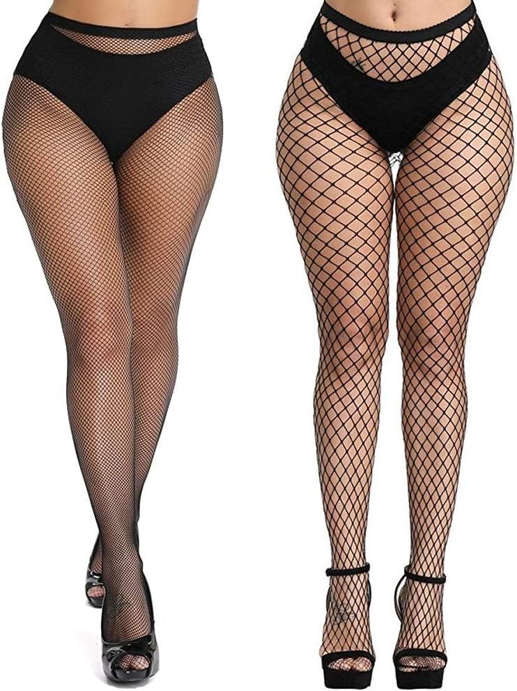 Women's/Girls's High Waist Pantyhose Tights Fishnet Stockings Mesh Net Style, Free Size, Black