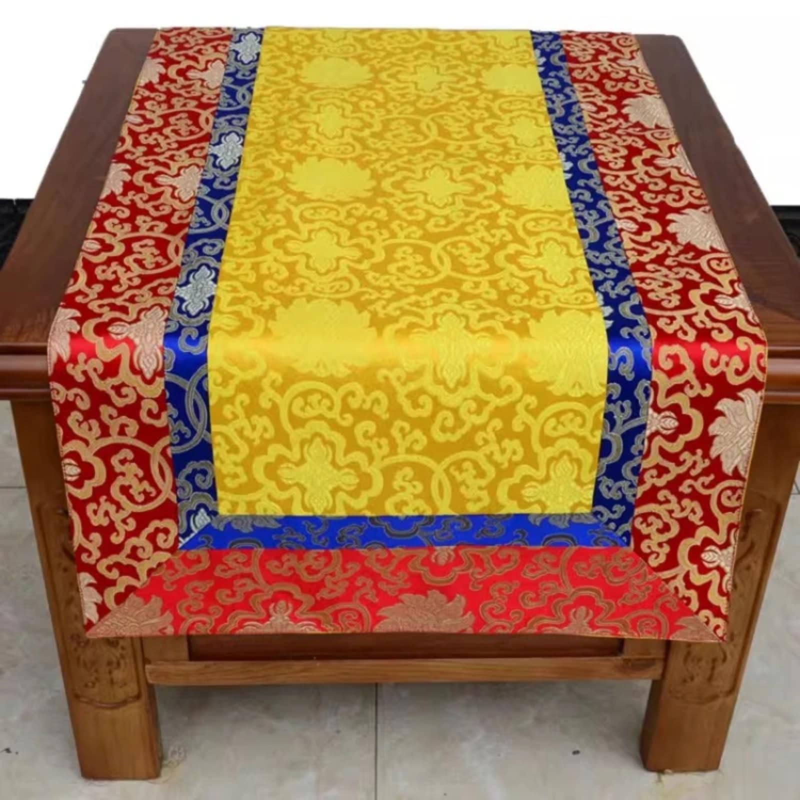 Nappe de Bouddha tibétain 100 cm idéale pour votre table d'encens et coin méditation zen