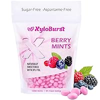 Vista 13 de XyloBurst - Mentas de Xilitol Menta para aliento fresco sin azúcar para la salud oral Sin gluten, veganas, aptas para keto Mentas libres