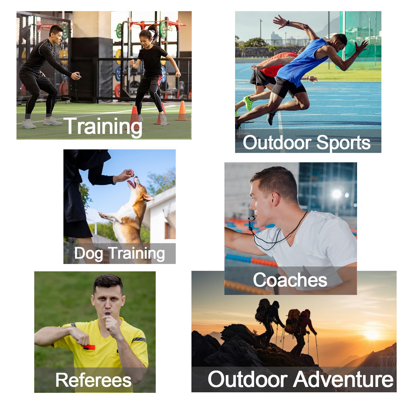 Molain Trillerpfeife 2er Set - Edelstahl Sportpfeifen Mit Lanyard