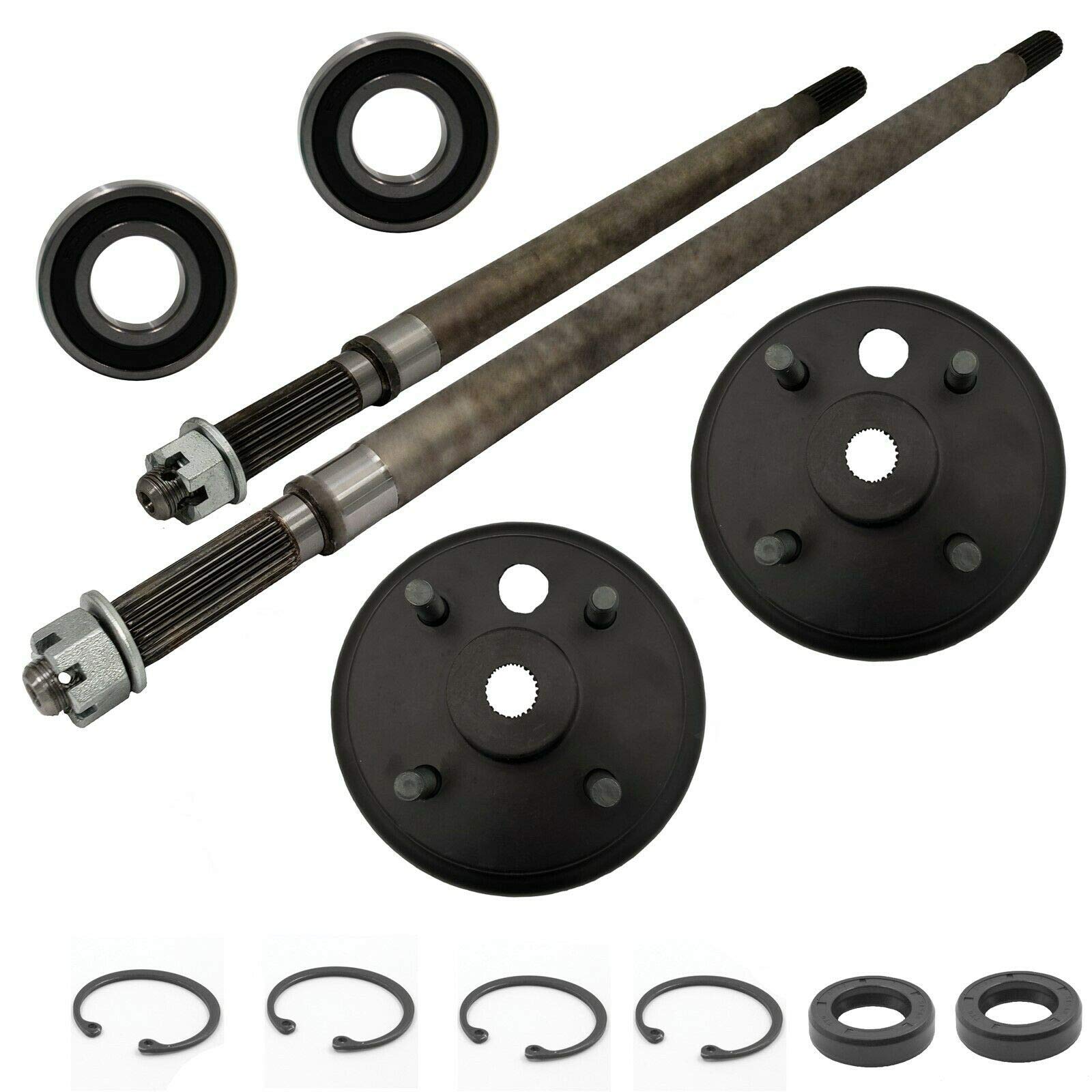 Amazon.com: East Lake Axle rear Axle & Brake Hub Drum Assembly Kit