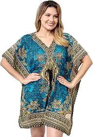 Bata Kaftan Indiana Longuete Saída De Praia Plus Size