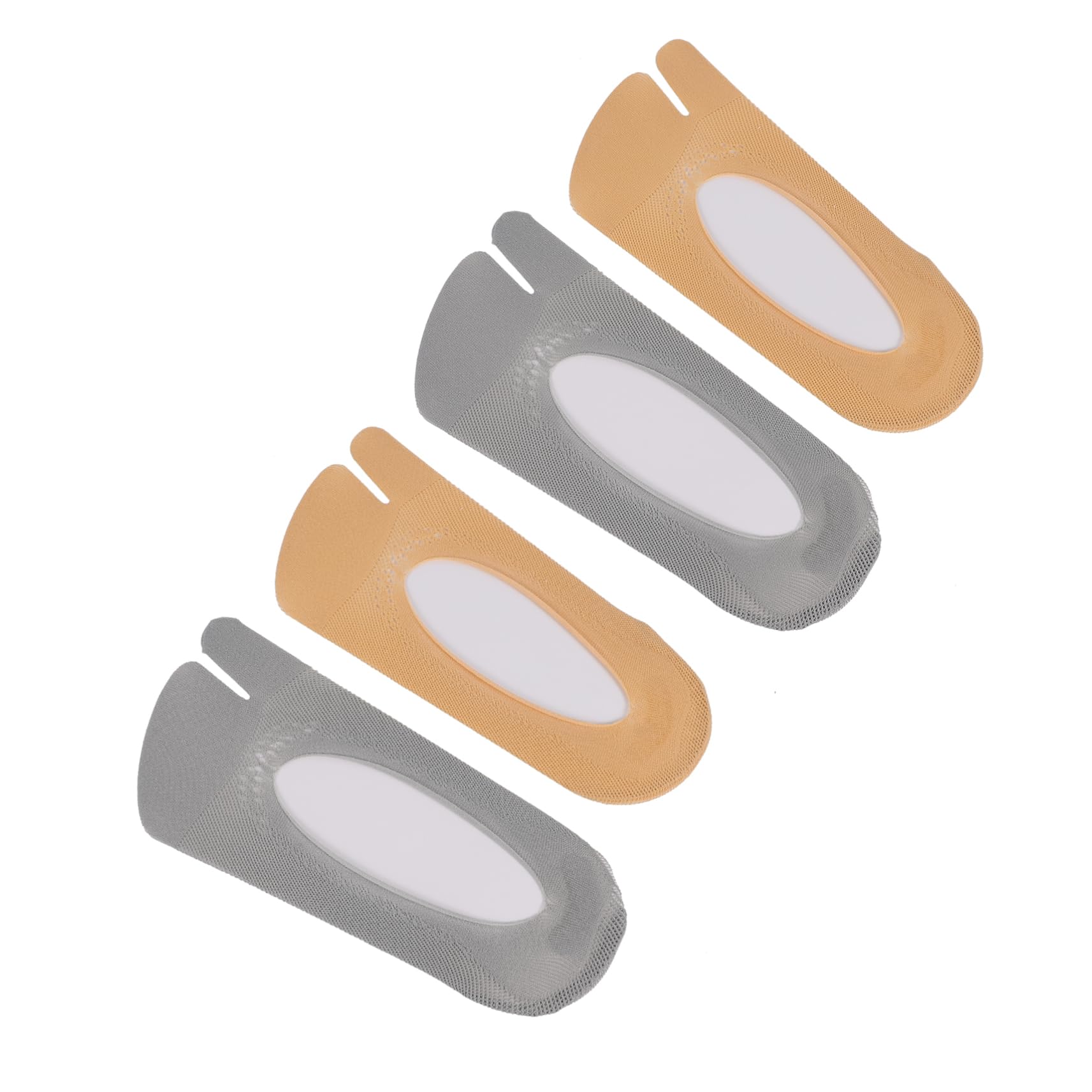 TENDYCOCO 2 Pairs Sock Toe Spreaders Slippers Toe Shoes Sole Heel Sneakers Toe Separator Split Toe Stockings Toe Pads Foot Mask for Dry Cracked Shoe Pads Inserts Nylon