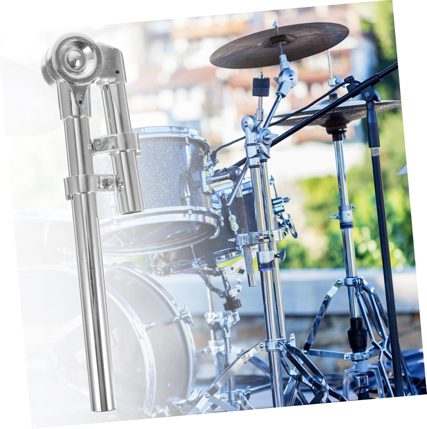 BESPORTBLE Drum Stand Hardware Tom Drum Bracket for Percussion Instrument Performance Display Bracket