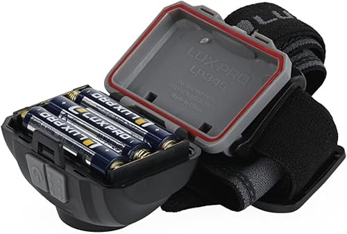 Miniatura 2 de LUXPRO Linterna frontal LED  Lámpara de cabeza brillante de 300 lúmenes para exteriores, camping y senderismo  6 modos de luz blanca, verde y roja