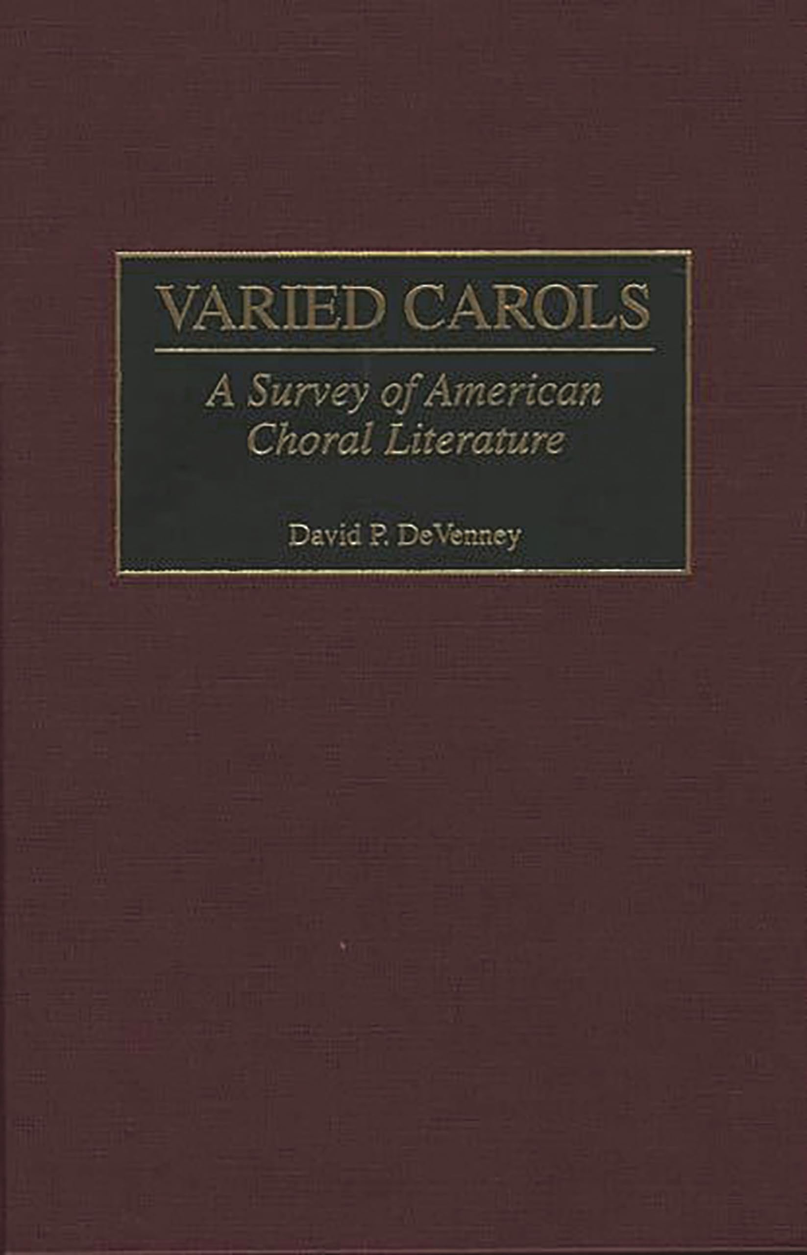 Varied Carols American Choral Literature recueil de musique chorale des USA