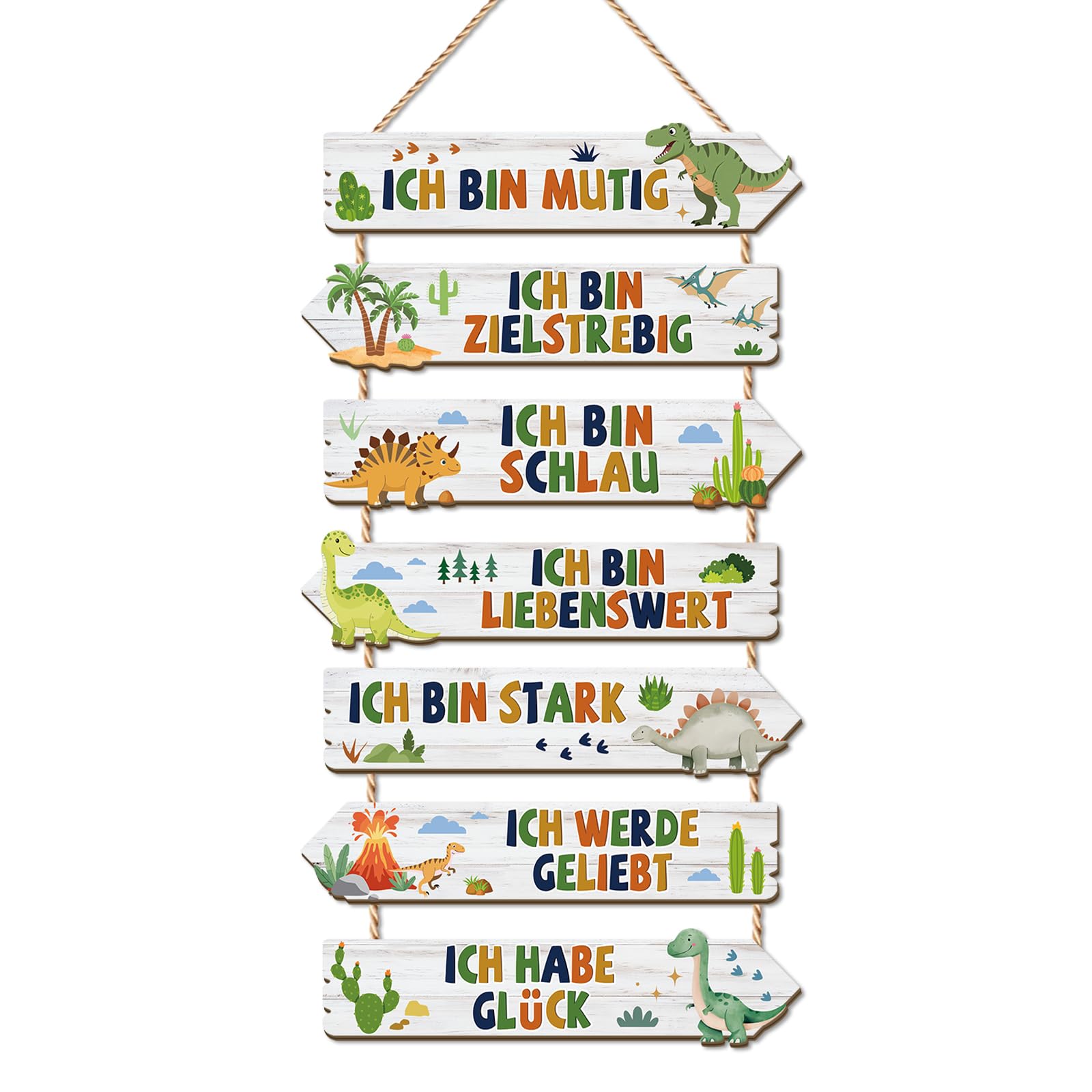 TOARTi Tier Wandschild für Kindzimmer Mädchen Jungen Wanddeko Regenbogen Wandbild Inspirierende Zitate Wandkunst Tiere Schild mit Spruch für Babyzimmer Schlafzimmer Geschenk Deko