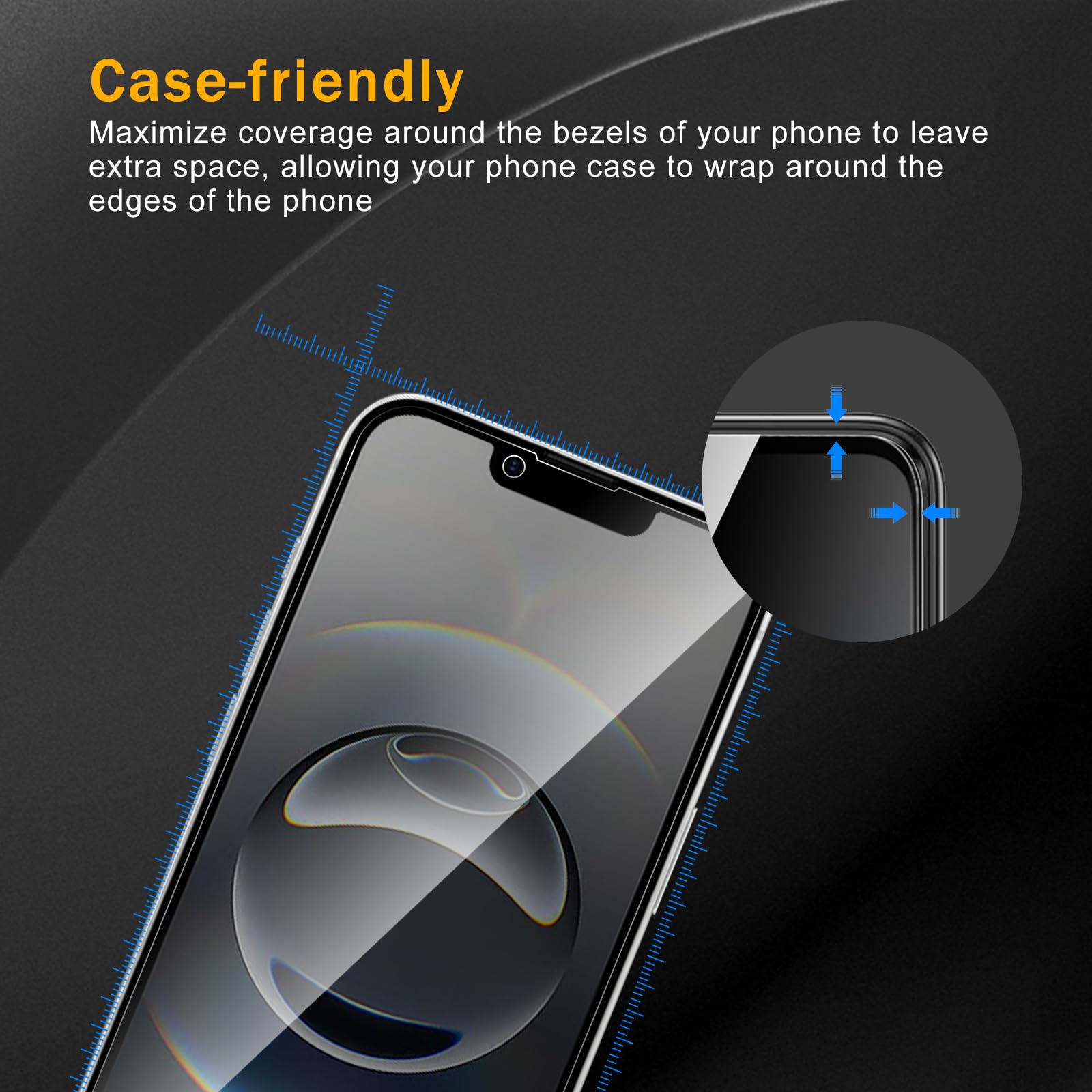 Paquete de 3 protectores de pantalla de privacidad para iPhone 16e/SE 4 2025 (6.1 pulgadas), vidrio templado antiespía, dureza 9H, protector negro antiespía, sin burbujas, antiarañazos