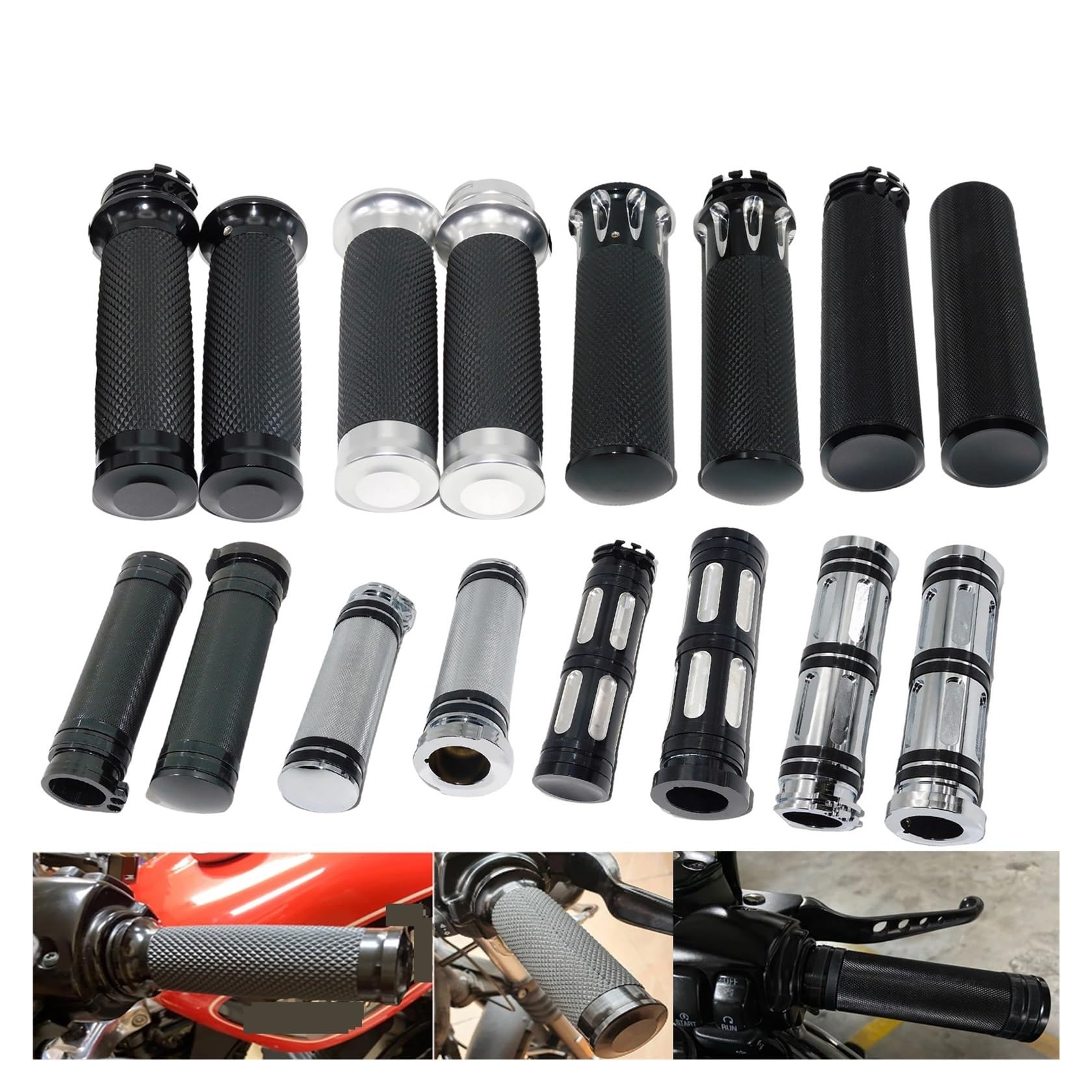 Manopole Moto Manubrio Copertura manopole MotorcycLe 1''25mm Universale Manopole CNC HandLebar Per Sportster 883 1200 Per Ferro XL Per VRSC Per Touring