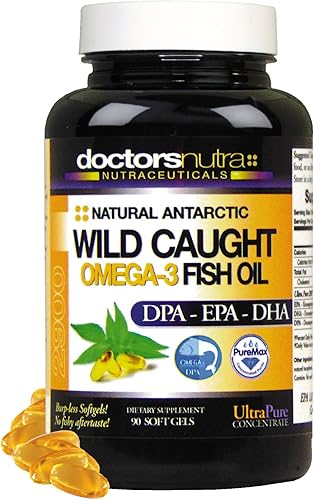Aceite de pescado natural capturado silvestre concentrado ultra puro de máxima resistencia, aceite sostenible Omega 3 DPA-EPA-DHA Suplemento de