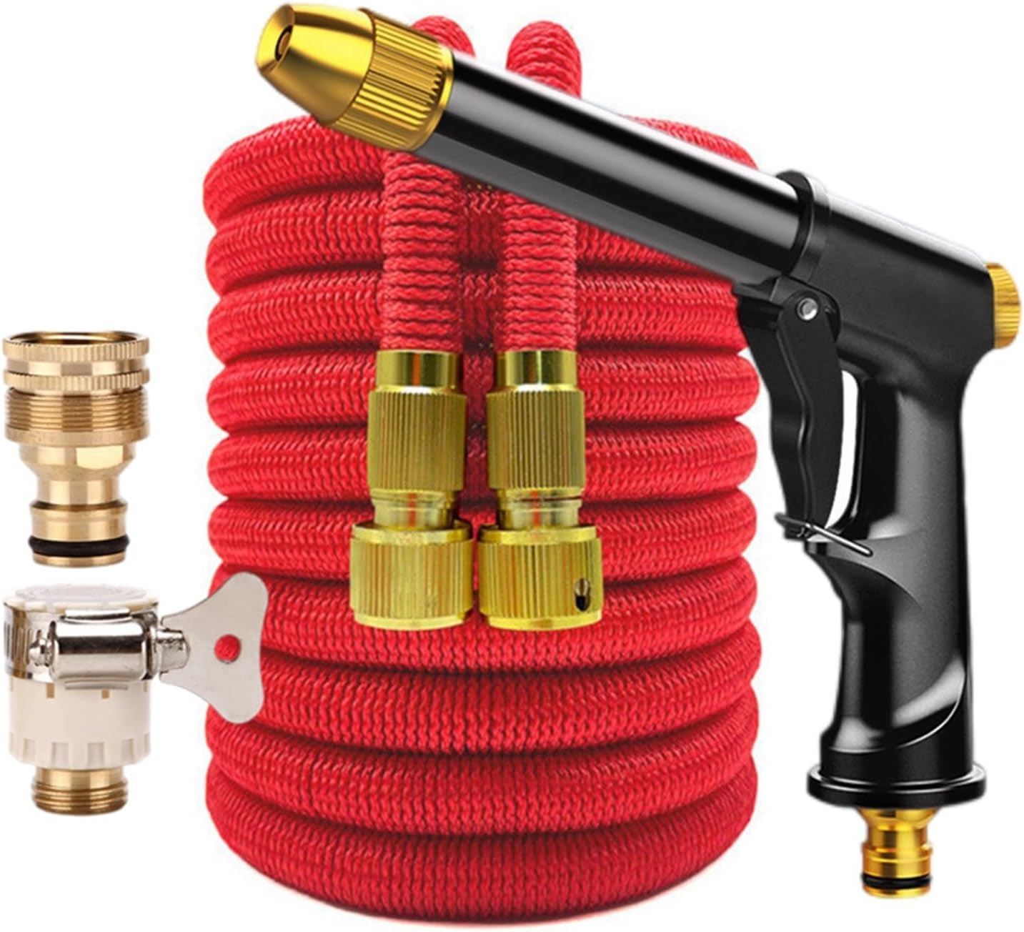 MSEURO High Pressure Garden Hose Set With Expandable Water Injector Magic Garden