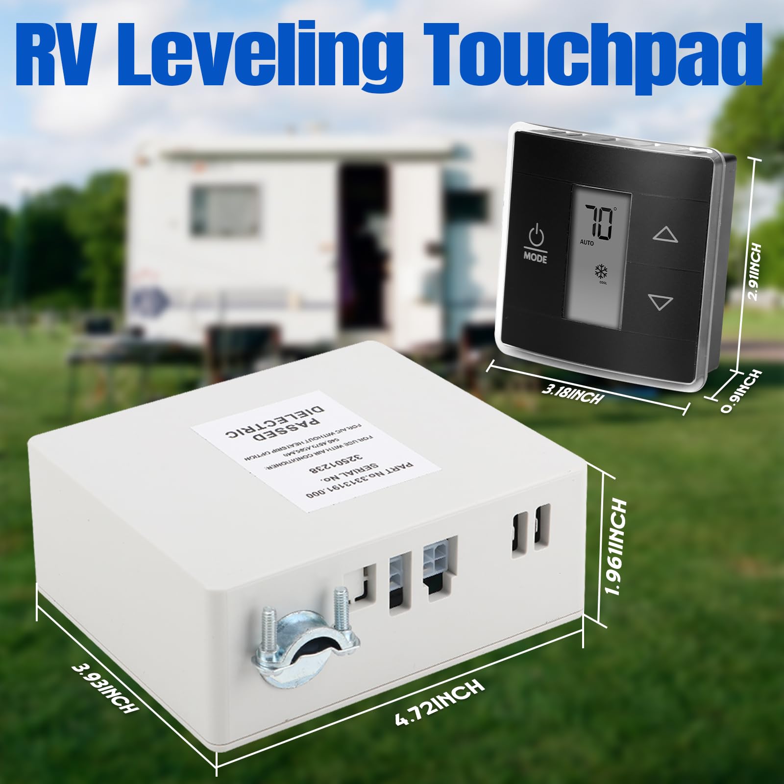 RV Thermostat Control Kit With LCD Display - Replacement For Dometic 3316230.000