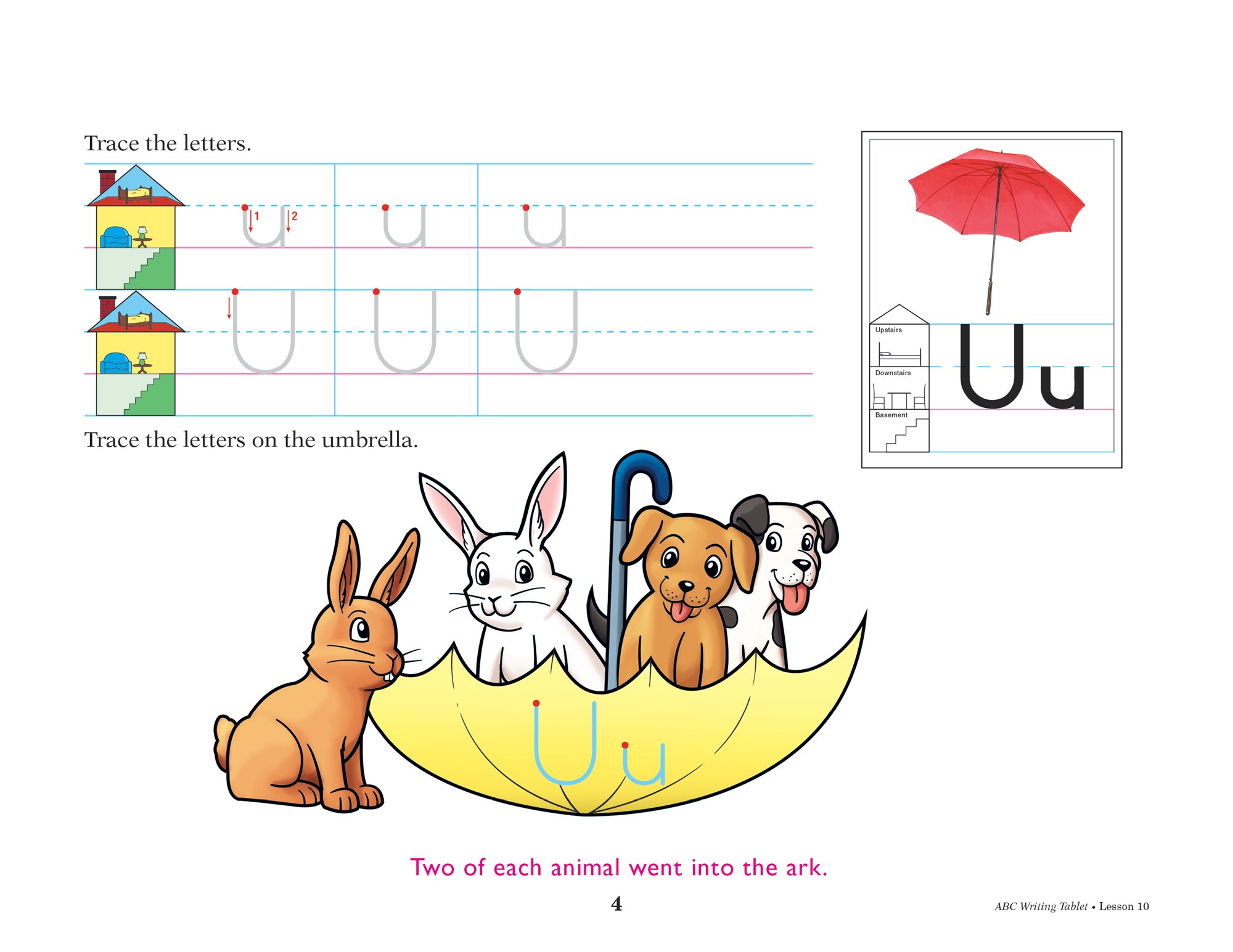 ABC Writing Tablet - Abeka K4 4 Year Old Kindergarten Manuscript Penmanship Student Work Book - Image 7