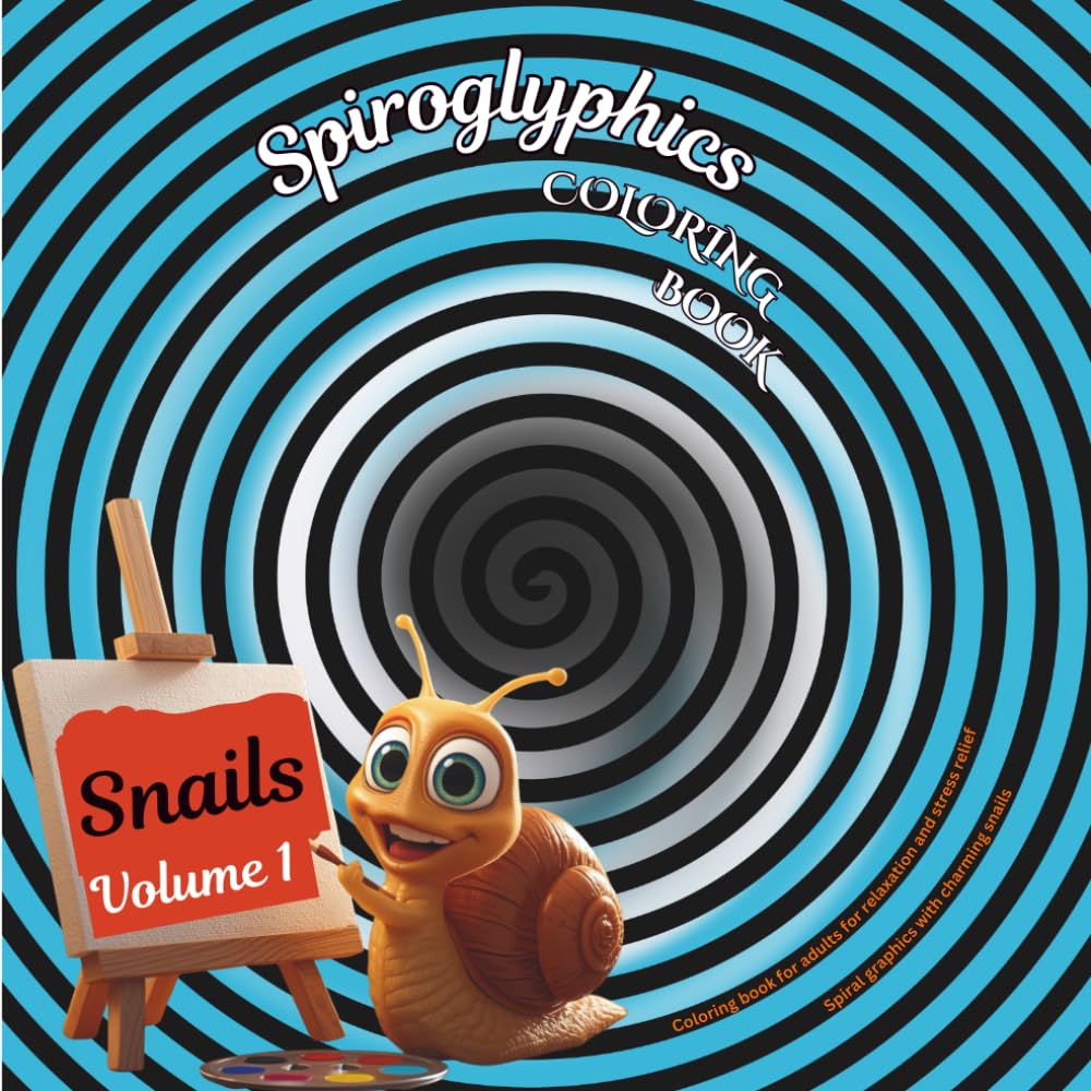 Spiroglyphics - Snails Volume 1: Coloring book for adults for relaxation and stress relief Spiral graphics with charming snails