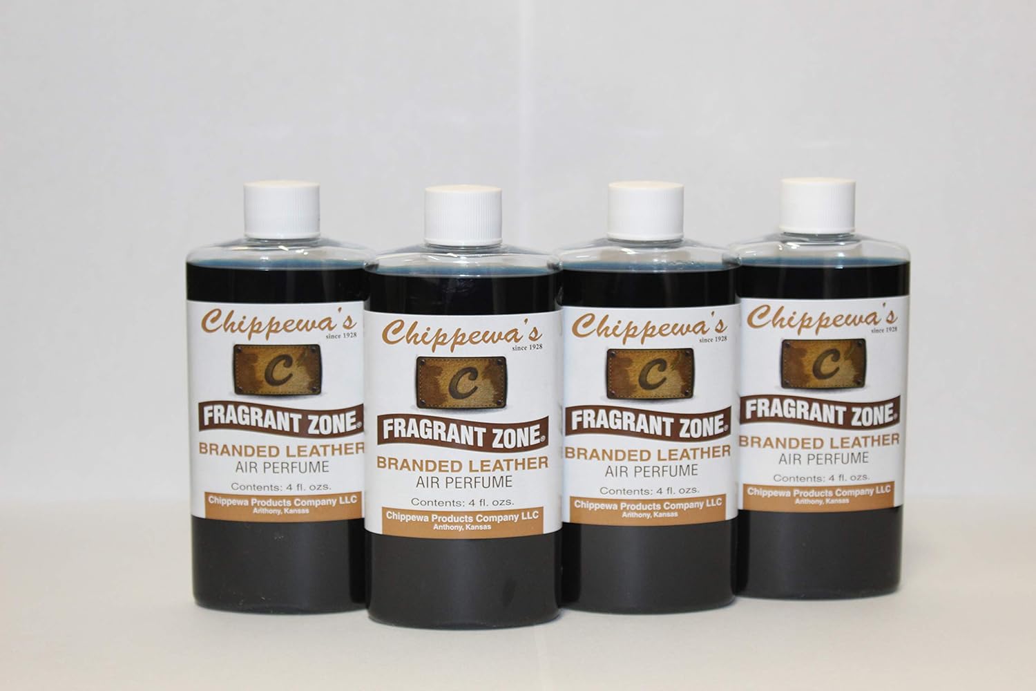 FRAGRANT ZONE Branded Leather 4 Pack Automotive