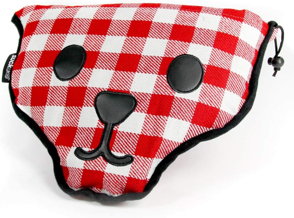 SUCK UK Bear Skin Gingham Picnic Blanket Patio, Lawn & Garden