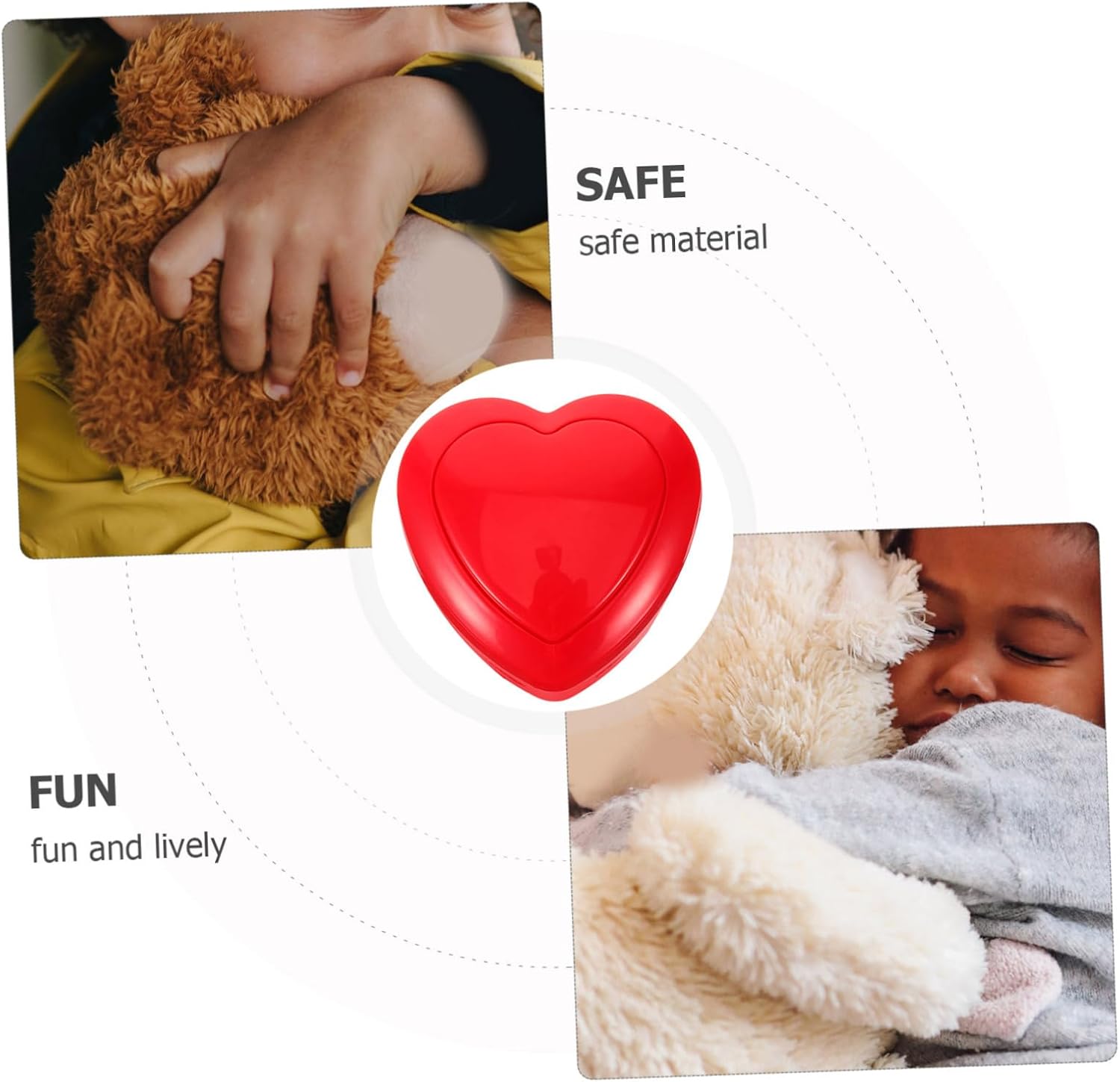 Heartbeat Simulator Stuffed Animal Insert Sound Box for Pets Calming Heartbeat Simulation for Dogs Cats Quality Materials Relaxation Aid