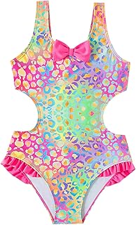 Traje de baño para niña, traje de baño siamés, conjunto de bikini para niños, protección UV, traje de baño, ropa de baño, verano, color de secado rápido, suave, cómodo, piscina, playa, natación, talla